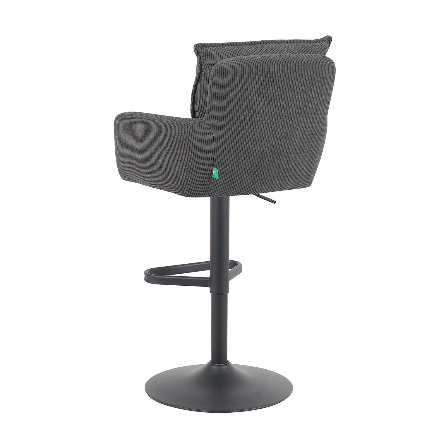 Barhocker Nova 2er-Set | Gestell Matt-Schwarz | drehbar | höhenverstellbar | DUBI Möbel