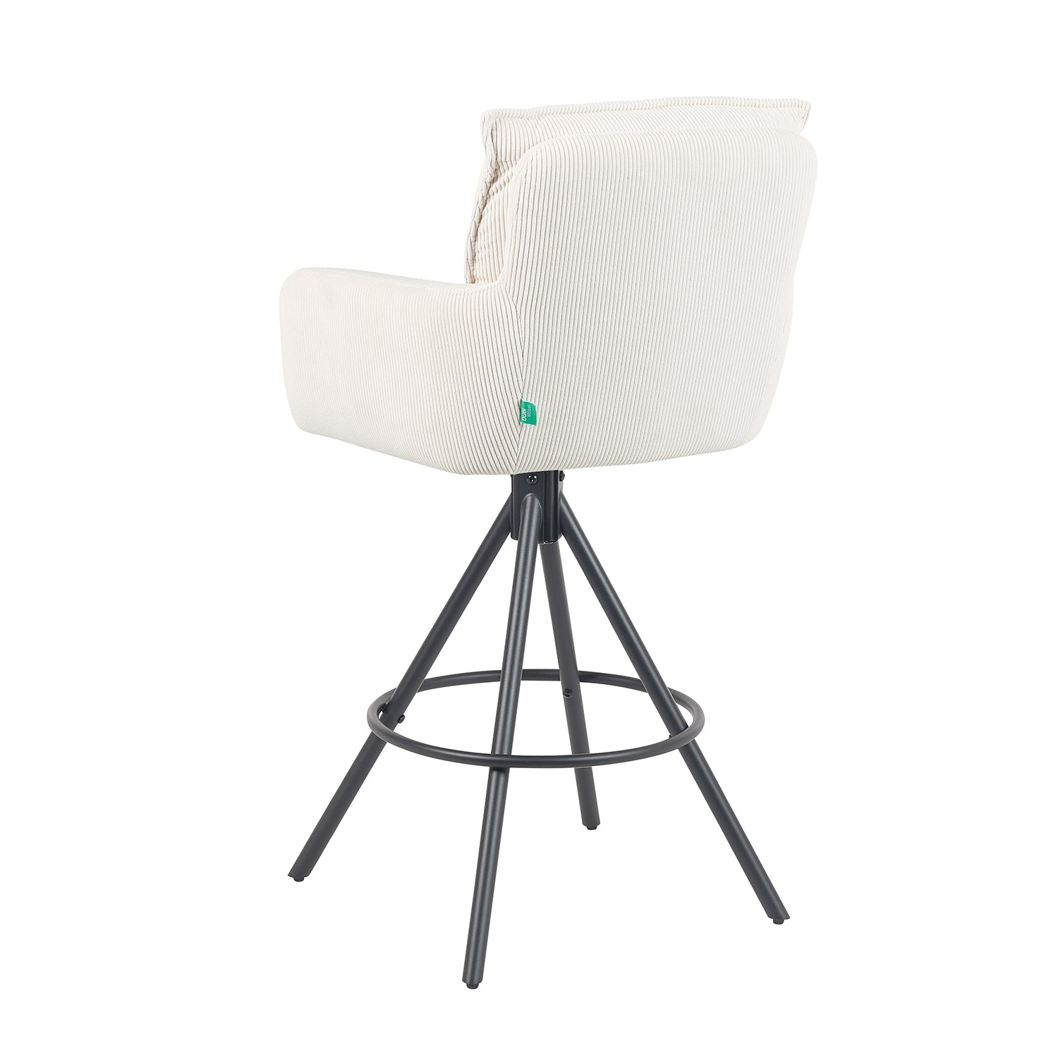 Barhocker Nila 2er-Set | Gestell Matt-Schwarz | drehbar | DUBI Möbel
