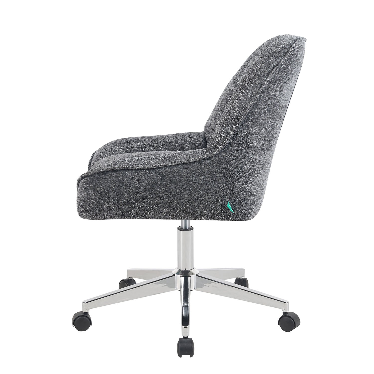 Bürostuhl Mika-Megan 2er-Set | mit Rollen | 360° drehbar | höhenverstellbar | Chrom | DUBI Möbel