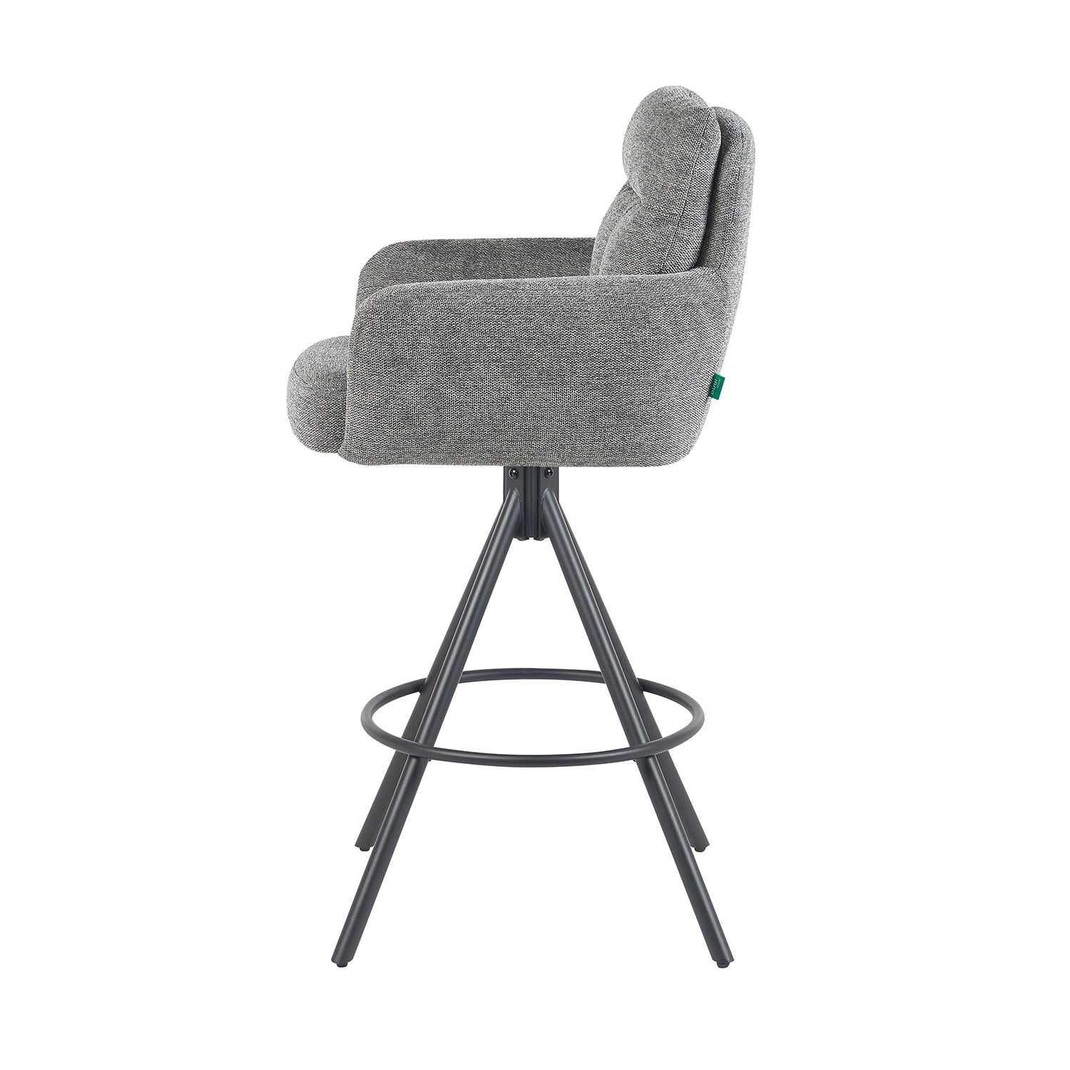 Barhocker Lio 2er-Set | Gestell Matt-Schwarz | drehbar | DUBI Möbel