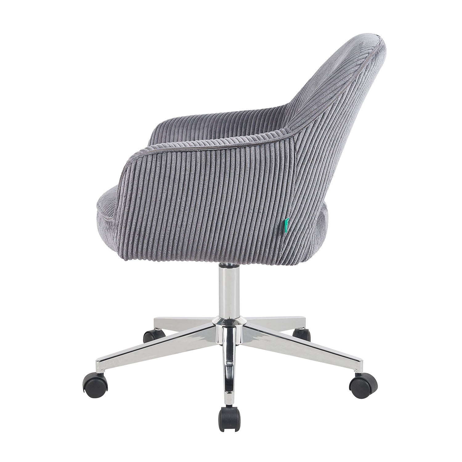 Bürostuhl Mika-Faro 2er-Set | mit Rollen | 360° drehbar | höhenverstellbar | Chrom | DUBI Möbel