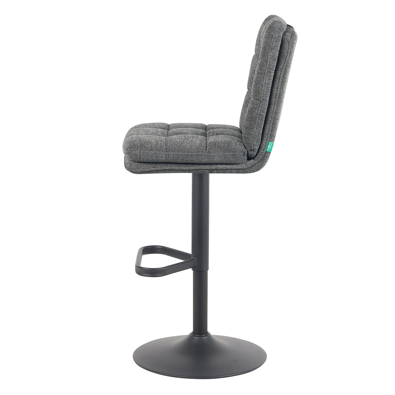 Barhocker Enno 2er-Set | Gestell Matt-Schwarz | drehbar | höhenverstellbar | DUBI Möbel