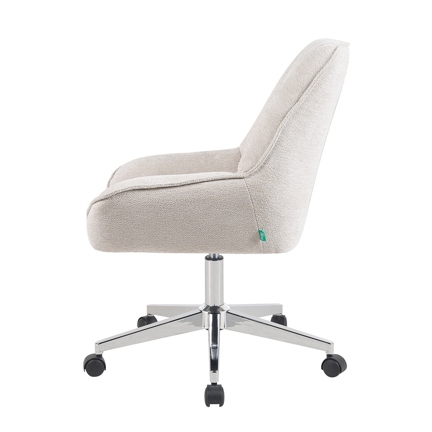 Bürostuhl Mika-Megan 2er-Set | mit Rollen | 360° drehbar | höhenverstellbar | Chrom | DUBI Möbel