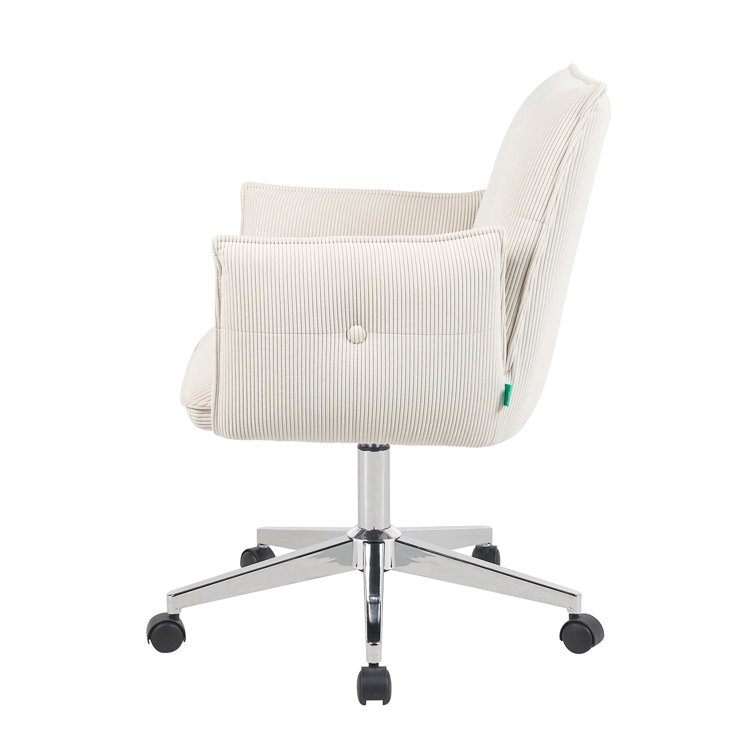 Bürostuhl Mika-Cleo 2er-Set | mit Rollen | 360° drehbar | höhenverstellbar | Chrom | DUBI Möbel
