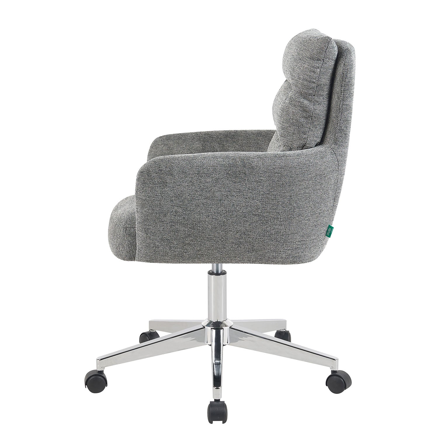Bürostuhl Mika-Svenja 2er-Set | mit Rollen | 360° drehbar | höhenverstellbar | Chrom | DUBI Möbel