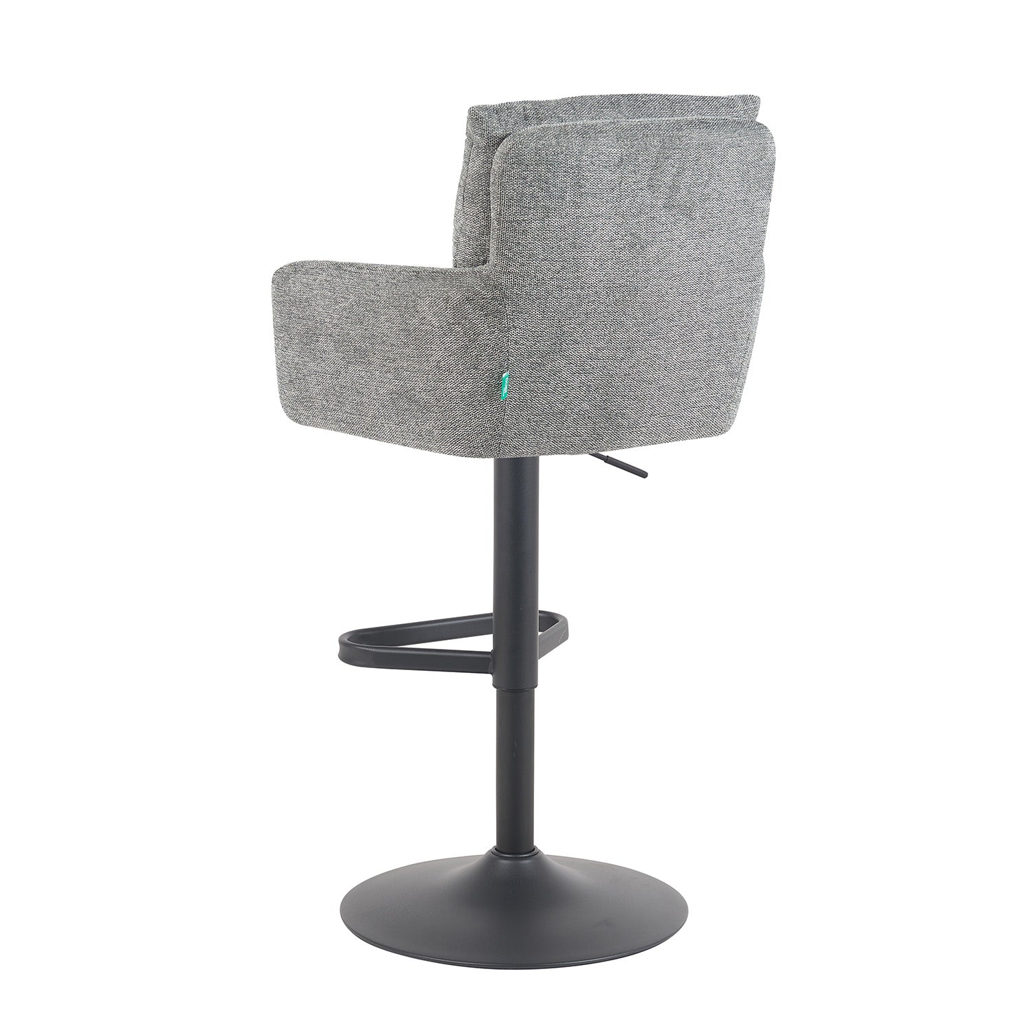 Barhocker Aris 2er-Set | Gestell Matt-Schwarz | drehbar | höhenverstellbar | DUBI Möbel