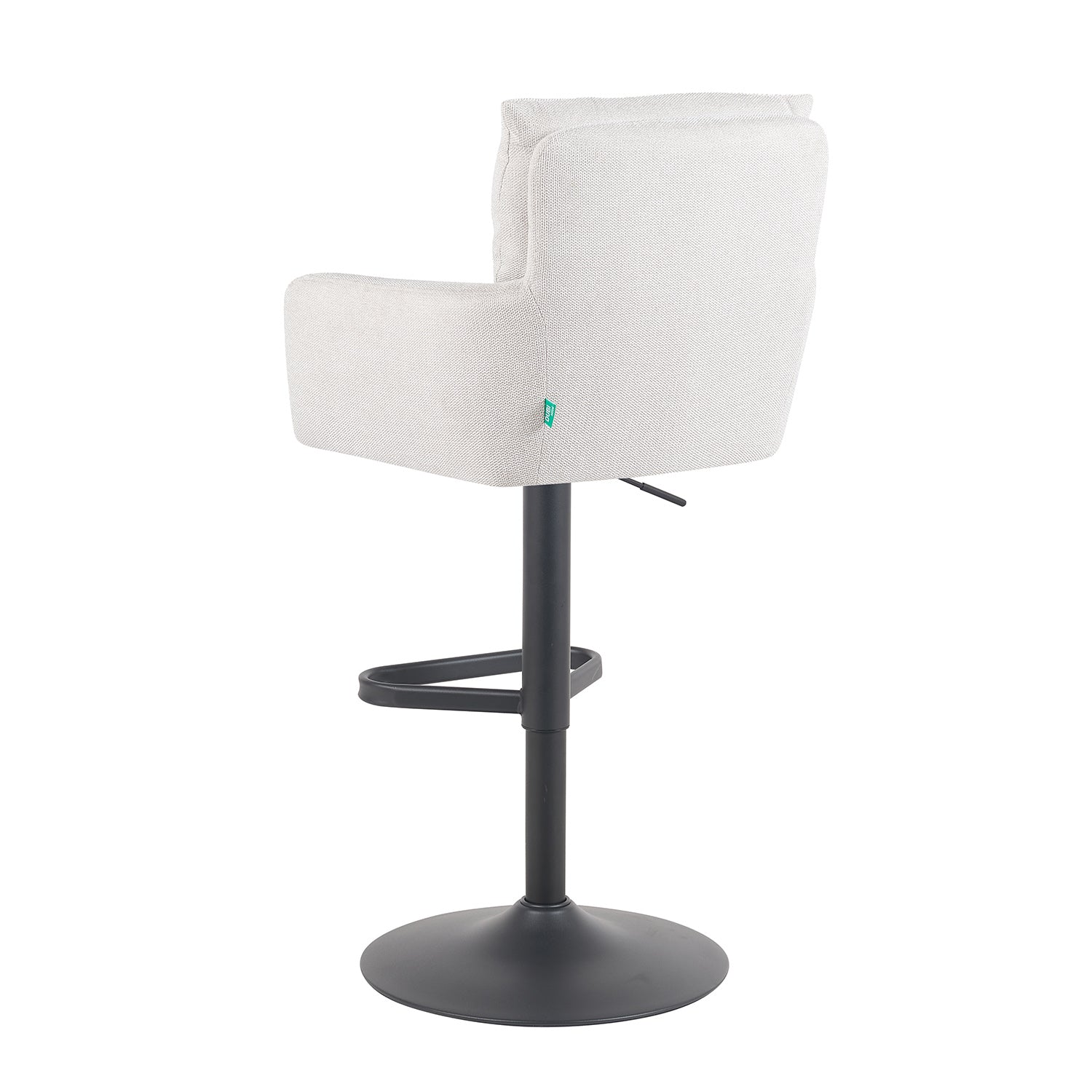 Barhocker Aris 2er-Set | Gestell Matt-Schwarz | drehbar | höhenverstellbar | DUBI Möbel