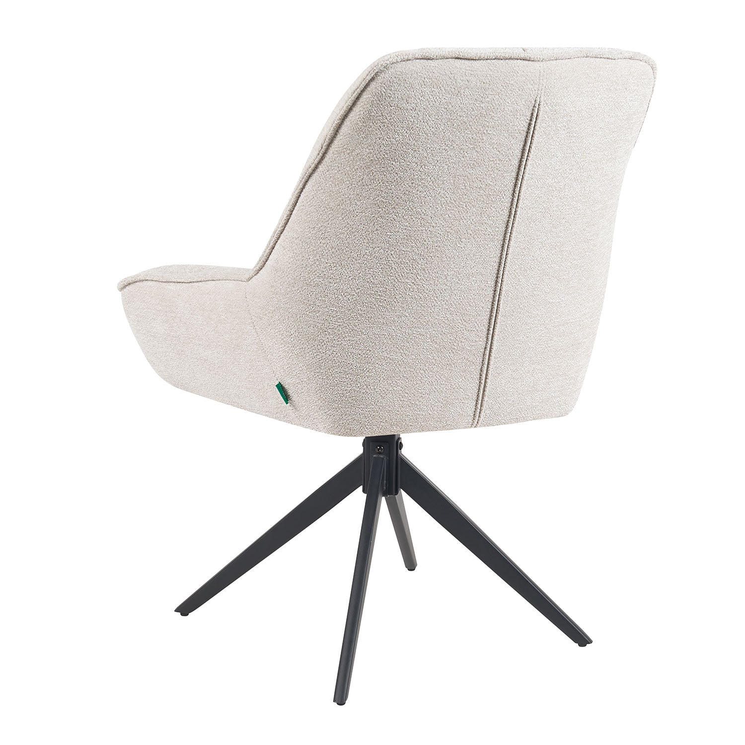 Esszimmerstuhl Mika-Zoe 2er-Set | 360° drehbar | Metall pulverbeschichtet Matt-Schwarz | DUBI Möbel