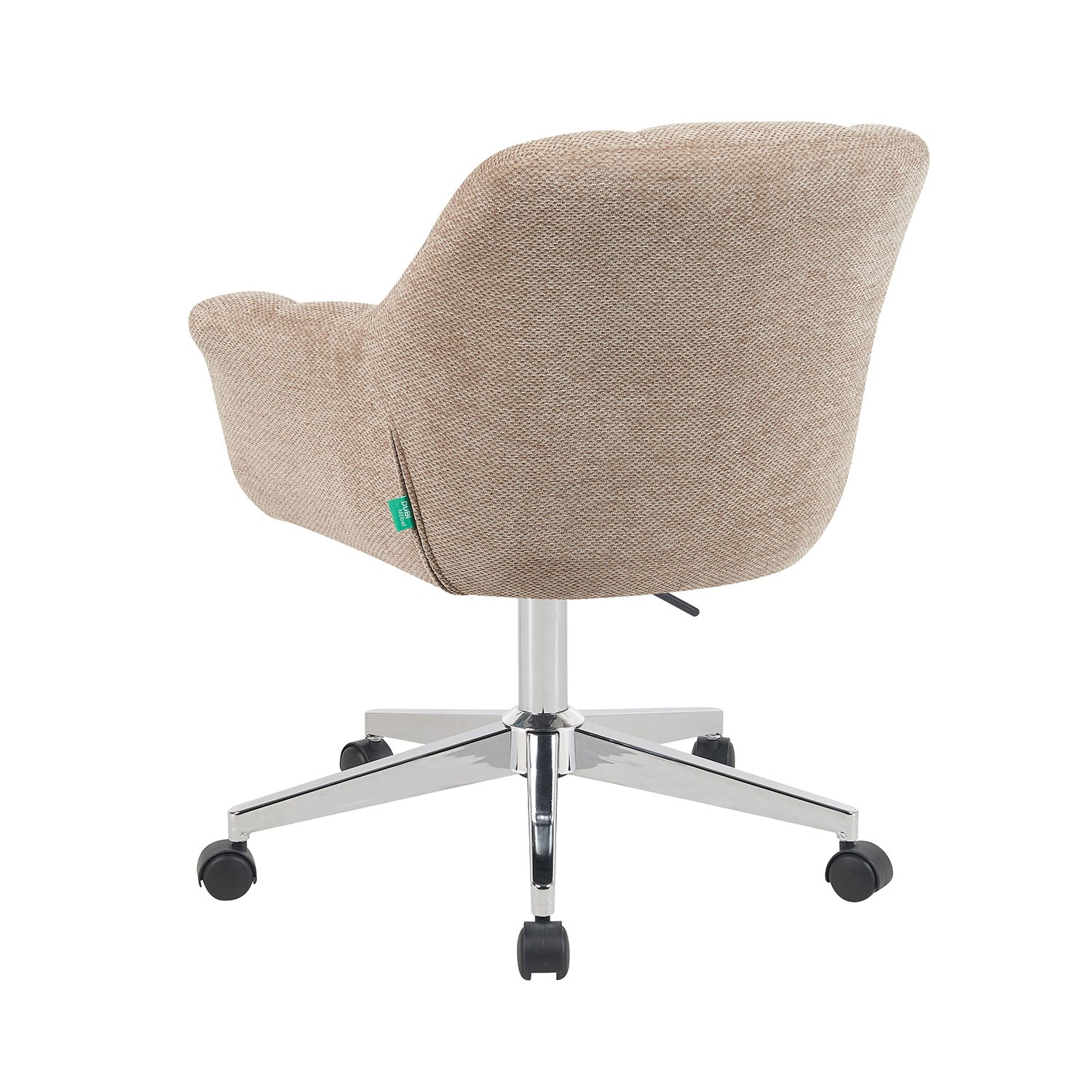 Bürostuhl Mika-Nio 2er-Set | mit Rollen | 360° drehbar | höhenverstellbar | Chrom | DUBI Möbel