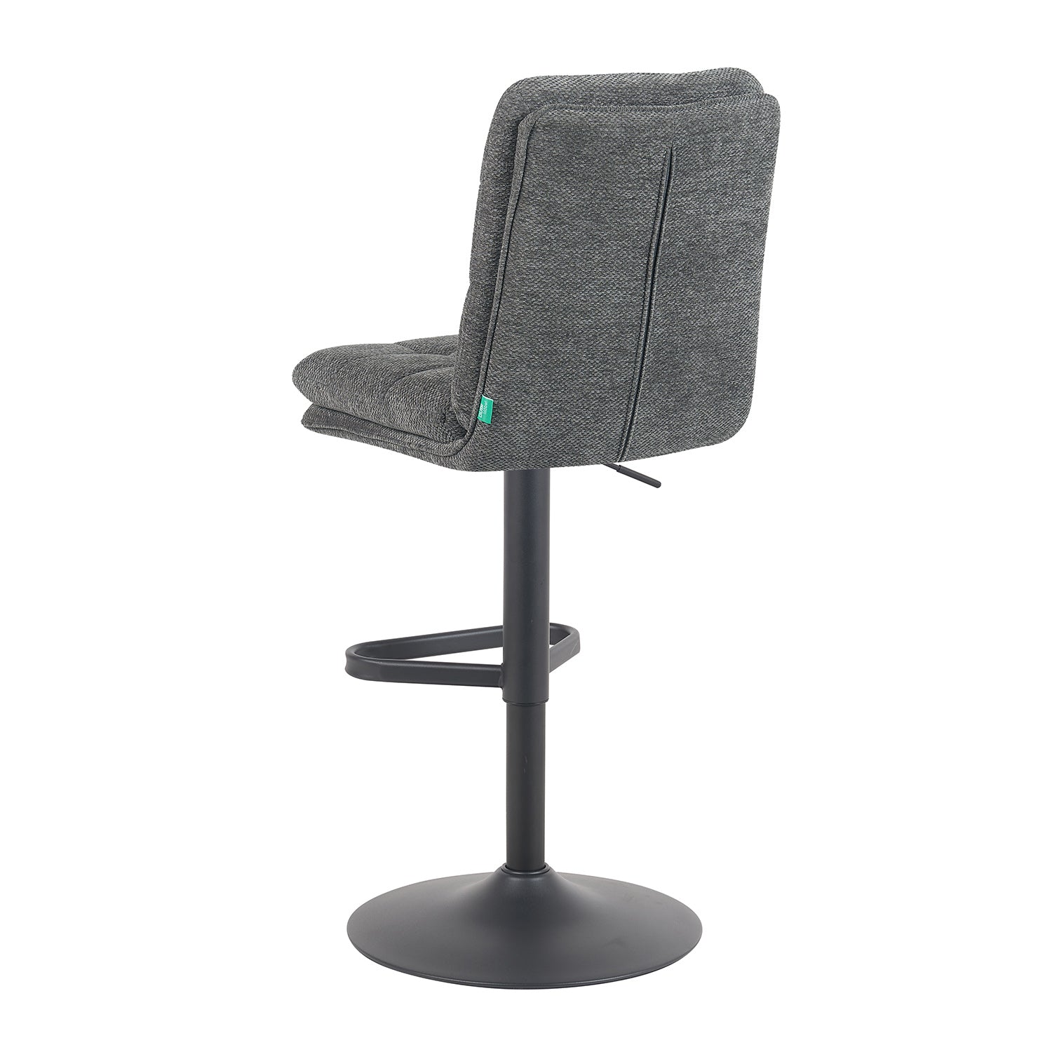 Barhocker Enno 2er-Set | Gestell Matt-Schwarz | drehbar | höhenverstellbar | DUBI Möbel