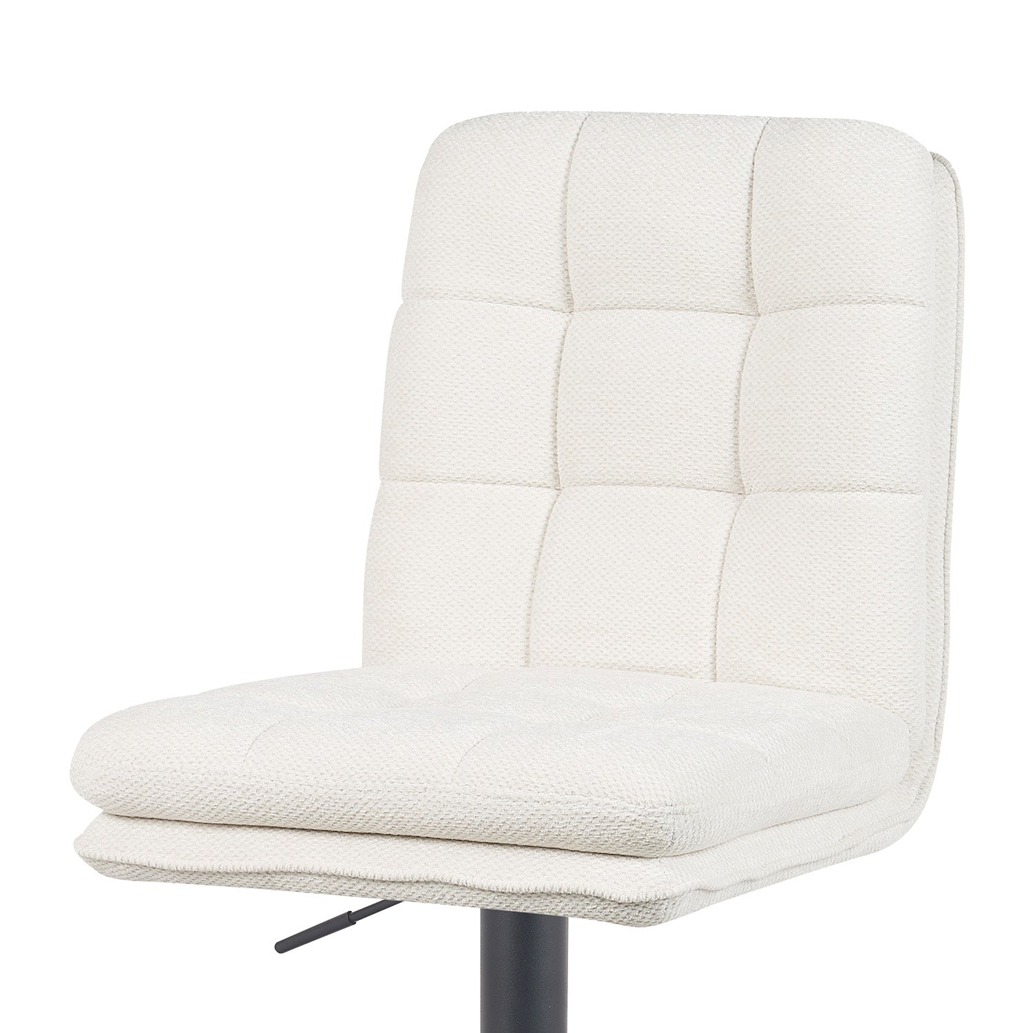 Barhocker Enno 2er-Set | Gestell Matt-Schwarz | drehbar | höhenverstellbar | DUBI Möbel