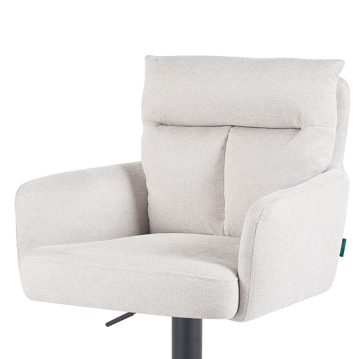 Barhocker Aris 2er-Set | Gestell Matt-Schwarz | drehbar | höhenverstellbar | DUBI Möbel