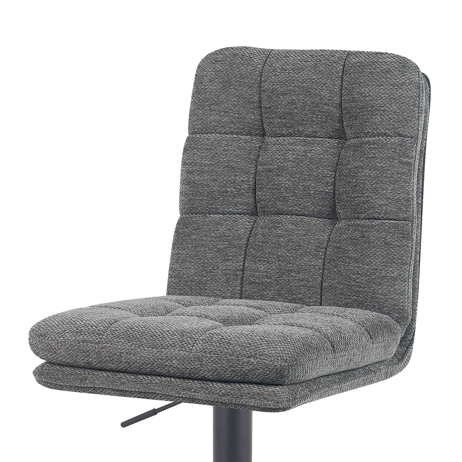 Barhocker Enno 2er-Set | Gestell Matt-Schwarz | drehbar | höhenverstellbar | DUBI Möbel