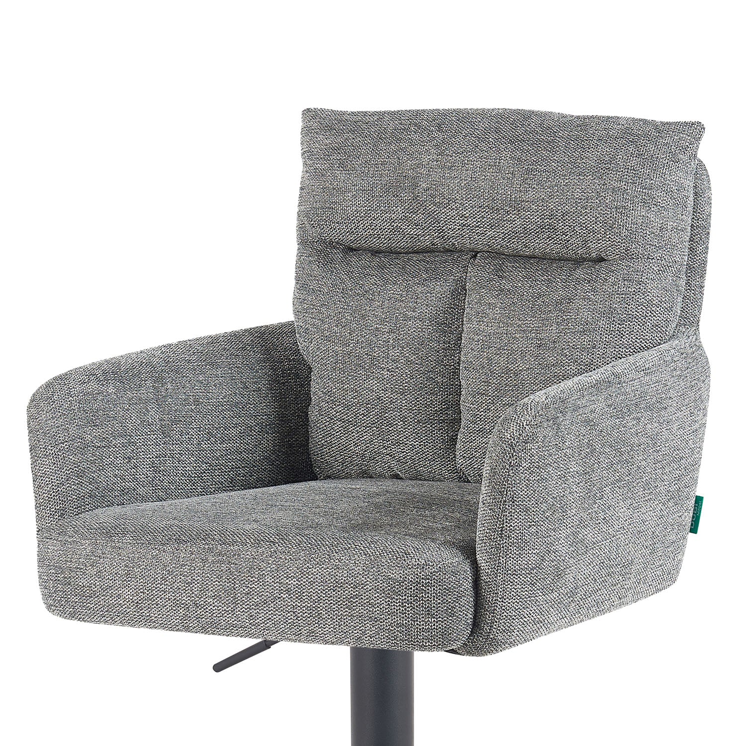 Barhocker Aris 2er-Set | Gestell Matt-Schwarz | drehbar | höhenverstellbar | DUBI Möbel