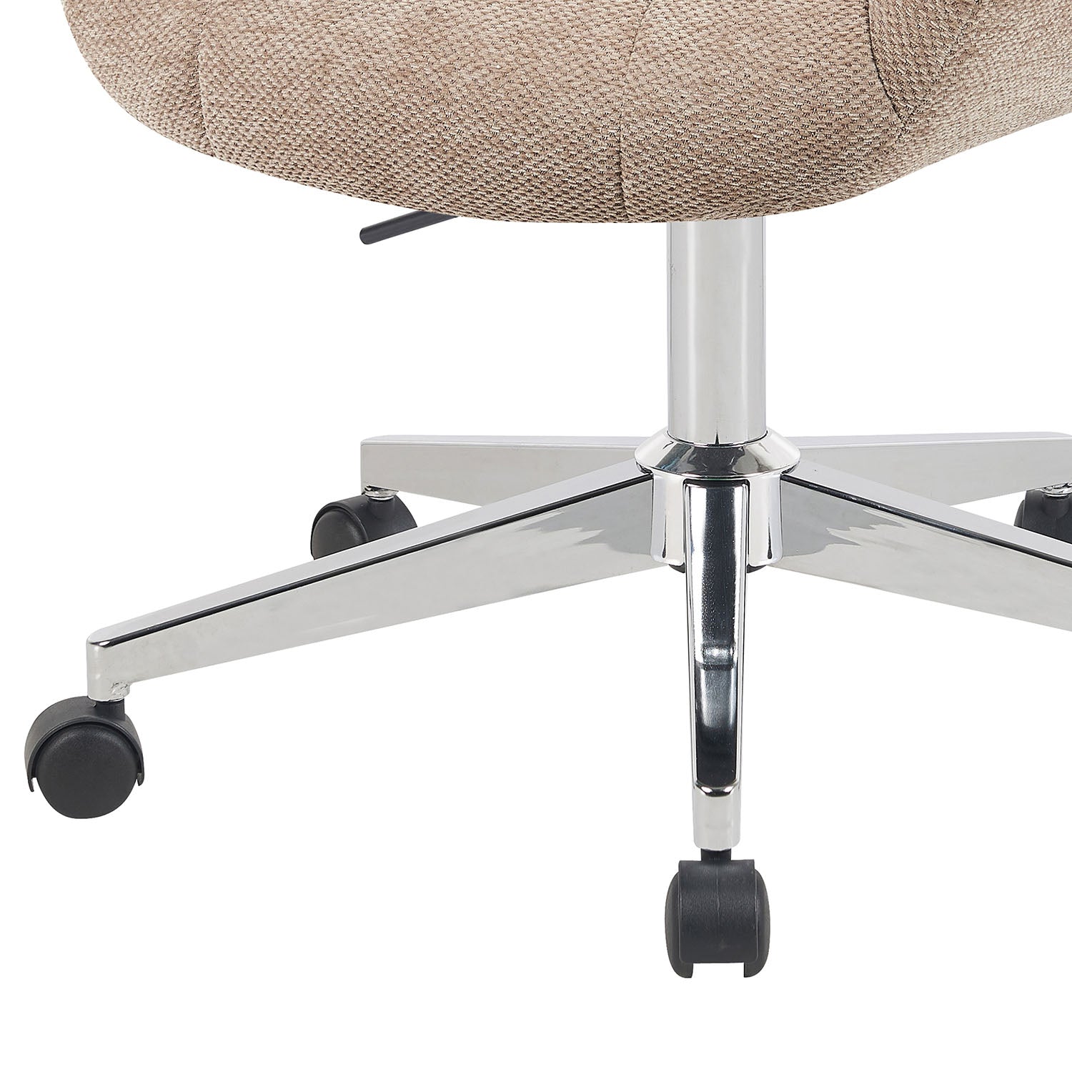 Bürostuhl Mika-Nio 2er-Set | mit Rollen | 360° drehbar | höhenverstellbar | Chrom | DUBI Möbel