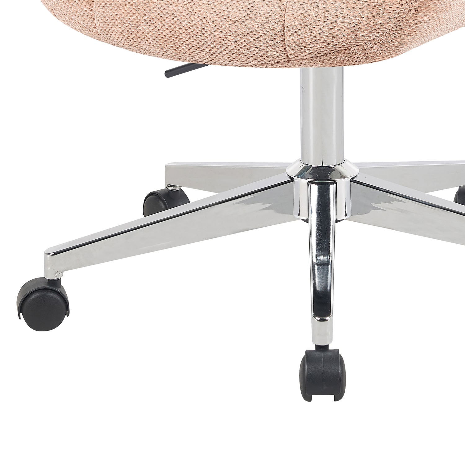 Bürostuhl Mika-Nio 2er-Set | mit Rollen | 360° drehbar | höhenverstellbar | Chrom | DUBI Möbel