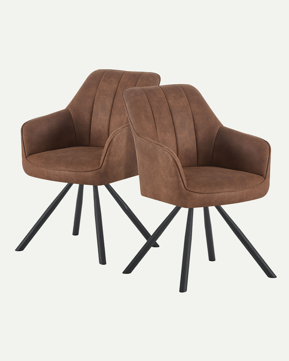 Dining chair YUMA B01 rotatable 180° set of 2