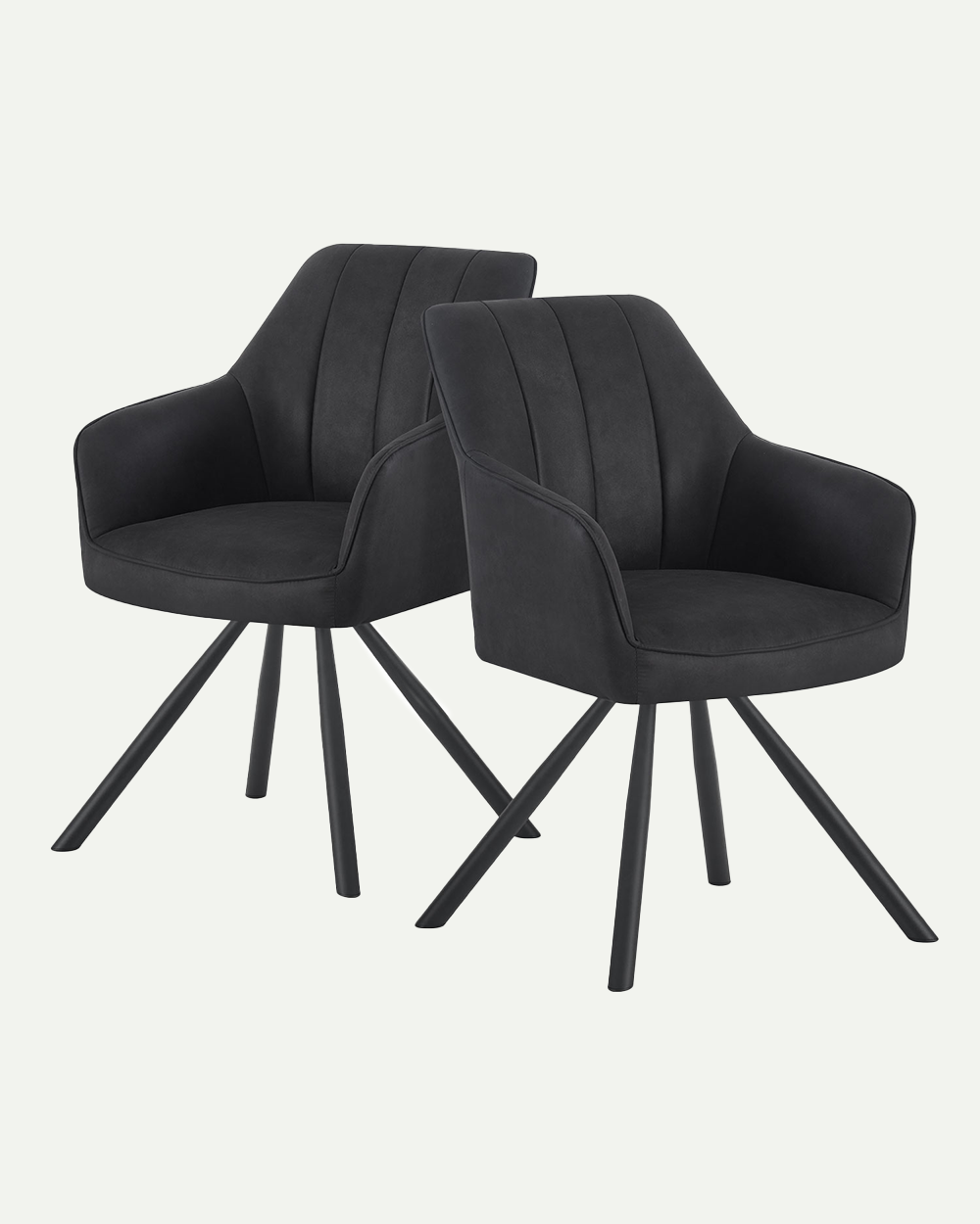Dining chair YUMA B01 rotatable 180° set of 2