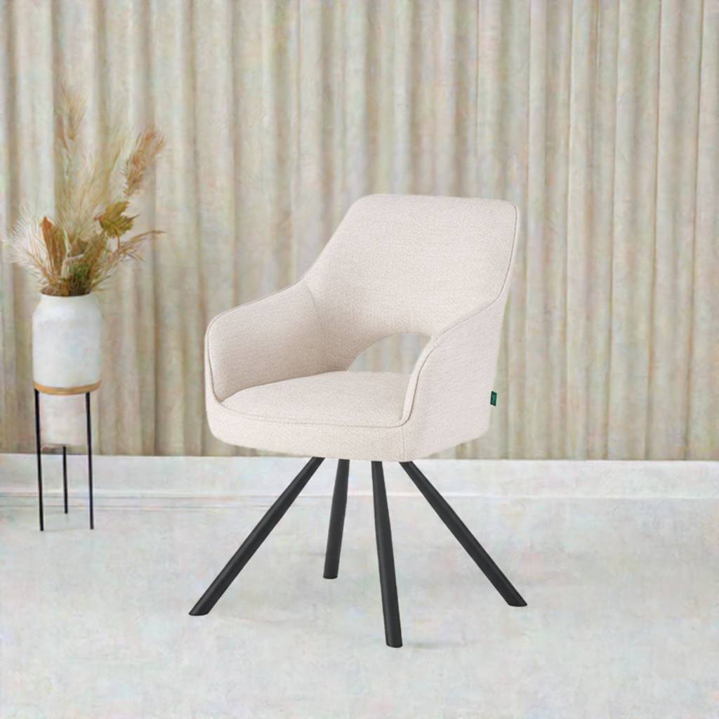 Dining chair Retrobliss B01 180° rotatable (set of 2)