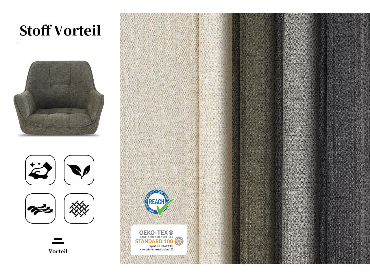 Chaise de salle à manger Thomas | Élégance rustique B02 | KIÉLY