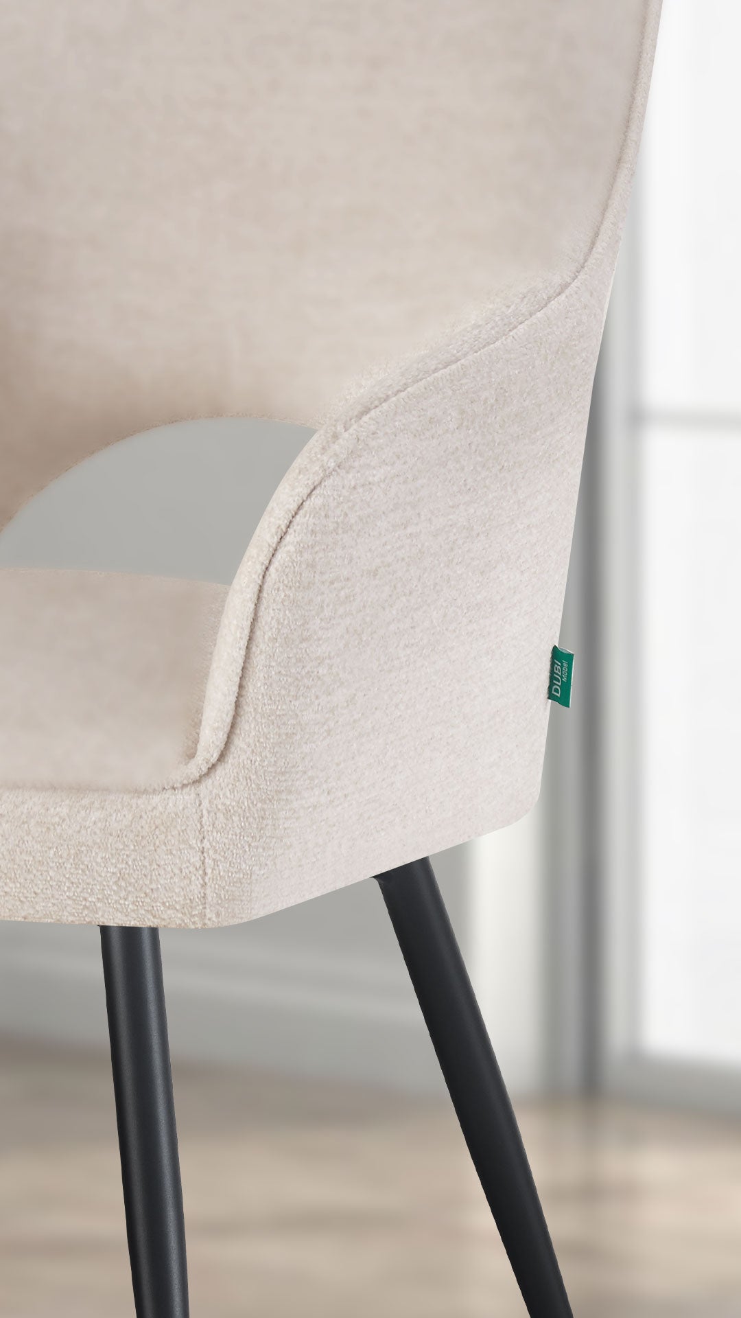 Chaise de salle à manger Thomas | Acier urbain B02 | Rétrobliss