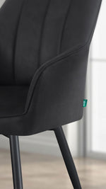 Esszimmerstühle THOMAS-MILA 2er Set, 360° drehbar mit Rückholfunktion