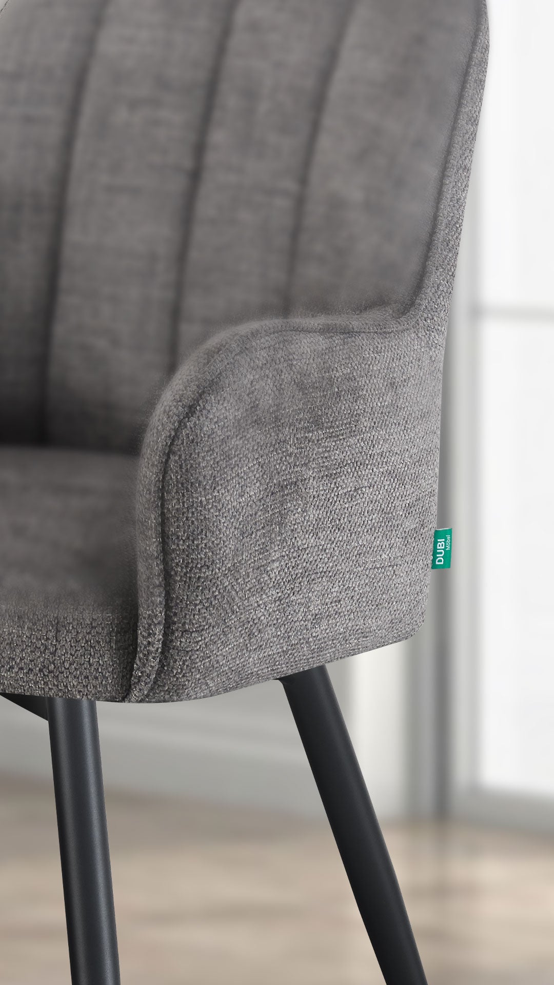 Esszimmerstühle THOMAS-ZARA 2er Set, 360° drehbar mit Rückholfunktion