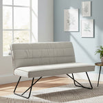 Esszimmerbank HANNAH, gepolstert, mit Metallgestell