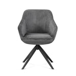 Esszimmerstuhl ARVIT – Drehbarer Stuhl mit Armlehnen & Cord oder Wildlederoptik | B&D home