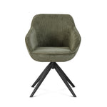 Esszimmerstuhl ARVIT – Drehbarer Stuhl mit Armlehnen & Cord oder Wildlederoptik | B&D home