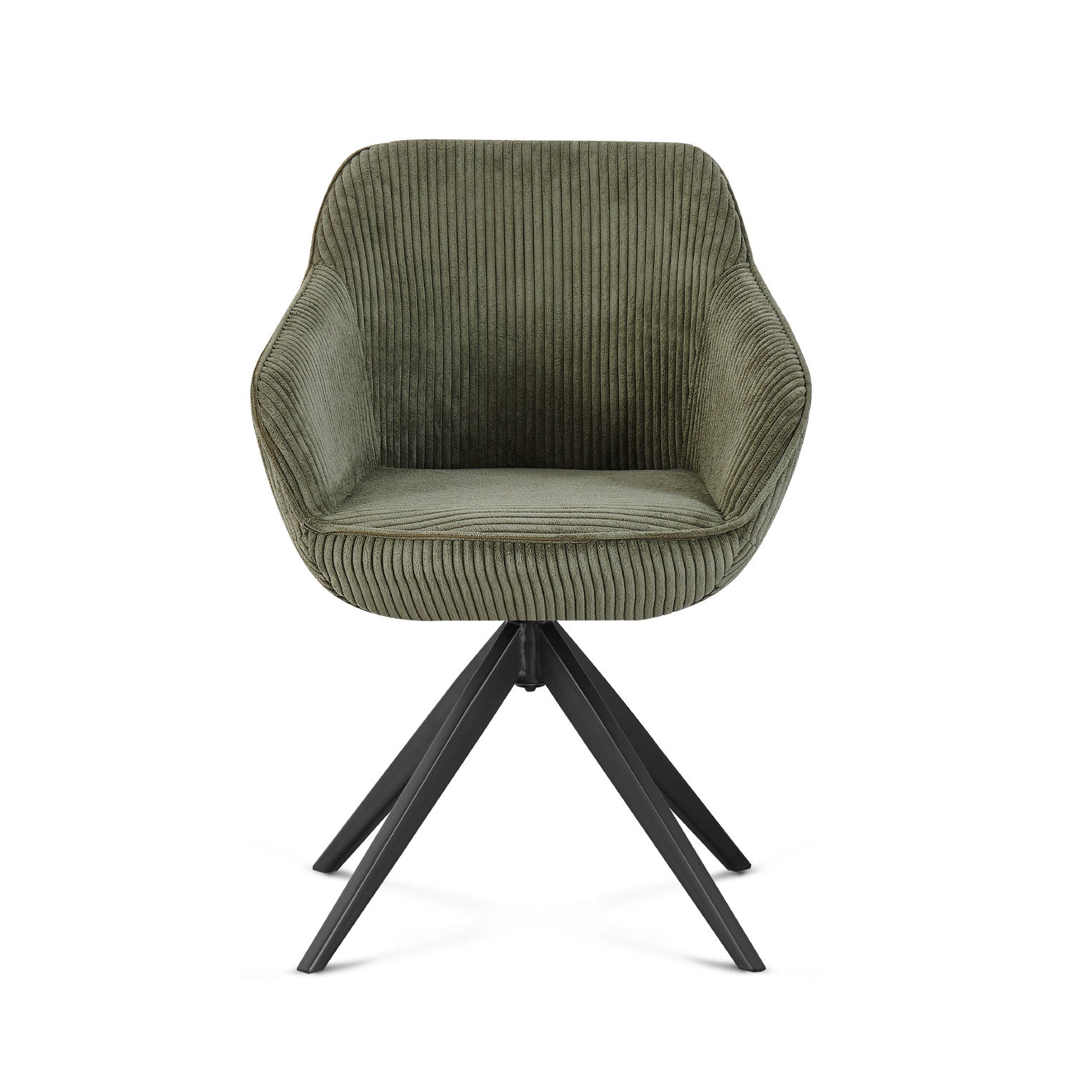 Esszimmerstuhl ARVIT – Drehbarer Stuhl mit Armlehnen & Cord oder Wildlederoptik | B&D home