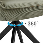 Esszimmerstuhl ARVIT – Drehbarer Stuhl mit Armlehnen & Cord oder Wildlederoptik | B&D home