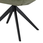 Esszimmerstuhl ARVIT – Drehbarer Stuhl mit Armlehnen & Cord oder Wildlederoptik | B&D home