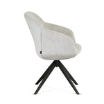 Esszimmerstuhl ARVIT – Drehbarer Stuhl mit Armlehnen & Cord oder Wildlederoptik | B&D home