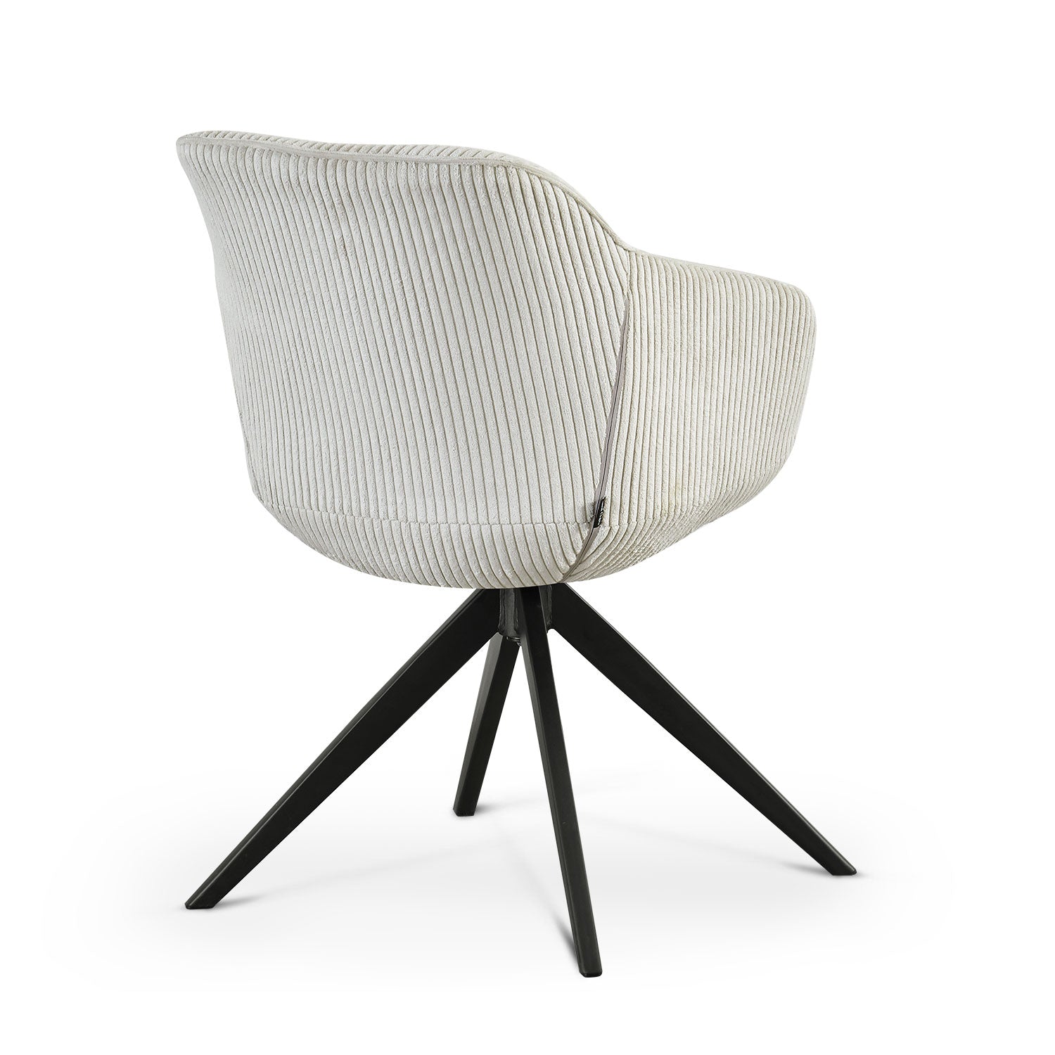 Esszimmerstuhl ARVIT – Drehbarer Stuhl mit Armlehnen & Cord oder Wildlederoptik | B&D home