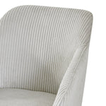 Esszimmerstuhl ARVIT – Drehbarer Stuhl mit Armlehnen & Cord oder Wildlederoptik | B&D home