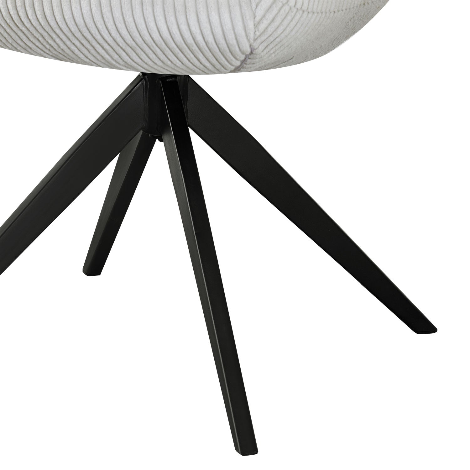 Esszimmerstuhl ARVIT – Drehbarer Stuhl mit Armlehnen & Cord oder Wildlederoptik | B&D home