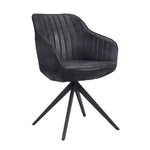 Esszimmerstuhl ARVIT – Drehbarer Stuhl mit Armlehnen & Cord oder Wildlederoptik | B&D home