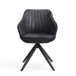 Esszimmerstuhl ARVIT – Drehbarer Stuhl mit Armlehnen & Cord oder Wildlederoptik | B&D home