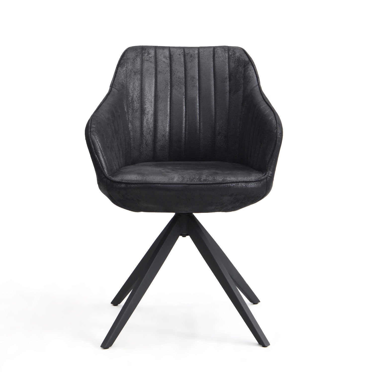 Esszimmerstuhl ARVIT – Drehbarer Stuhl mit Armlehnen & Cord oder Wildlederoptik | B&D home