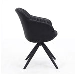 Esszimmerstuhl ARVIT – Drehbarer Stuhl mit Armlehnen & Cord oder Wildlederoptik | B&D home