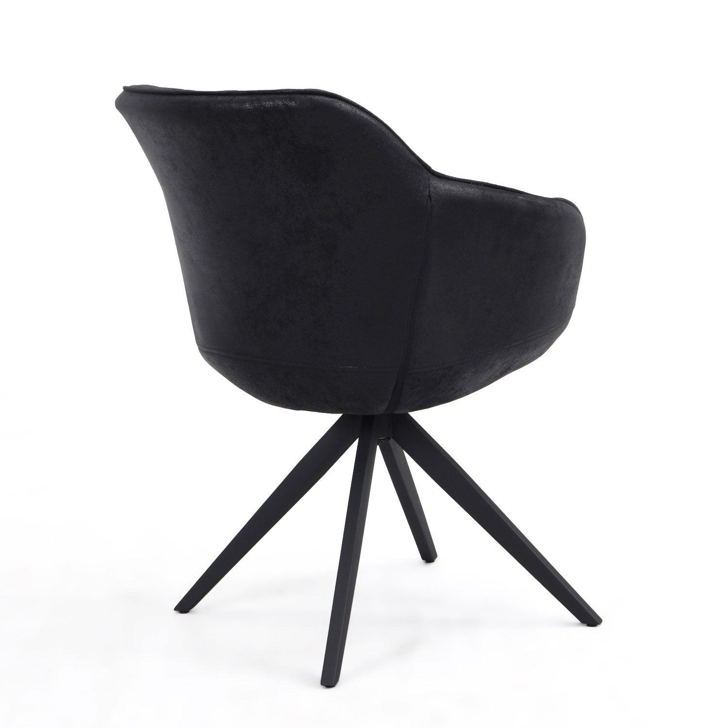 Esszimmerstuhl ARVIT – Drehbarer Stuhl mit Armlehnen & Cord oder Wildlederoptik | B&D home