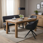 Esszimmerstuhl ARVIT – Drehbarer Stuhl mit Armlehnen & Cord oder Wildlederoptik | B&D home