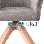 Drehsessel DAISY Eiche massiv natur