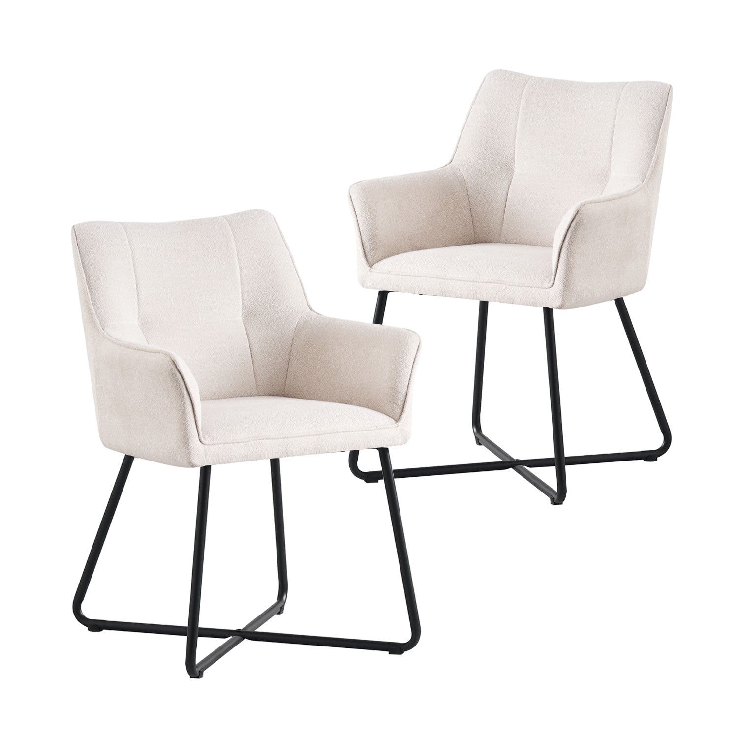 NELE, 2er Set - Moderner Polsterstuhl