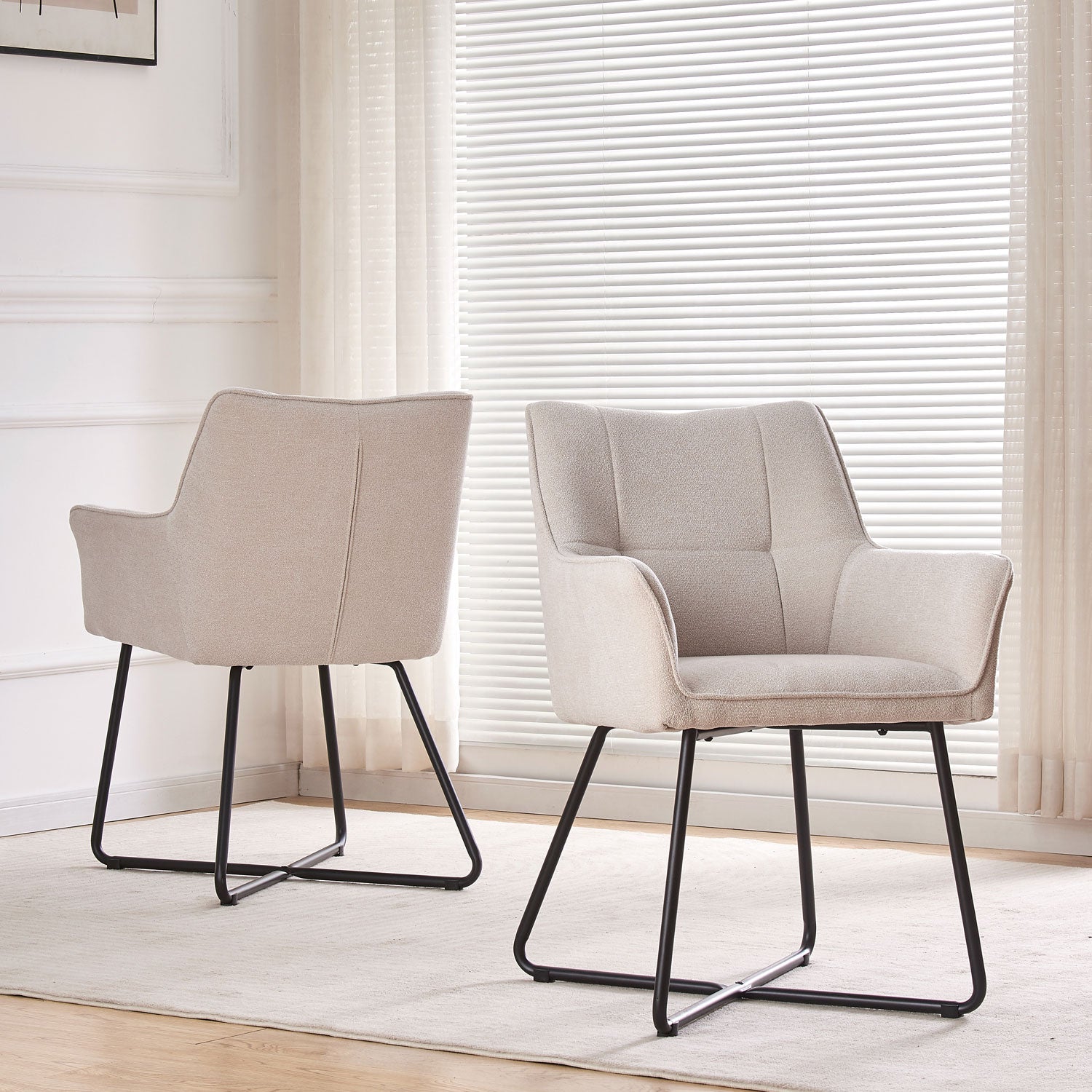 NELE, 2er Set - Moderner Polsterstuhl