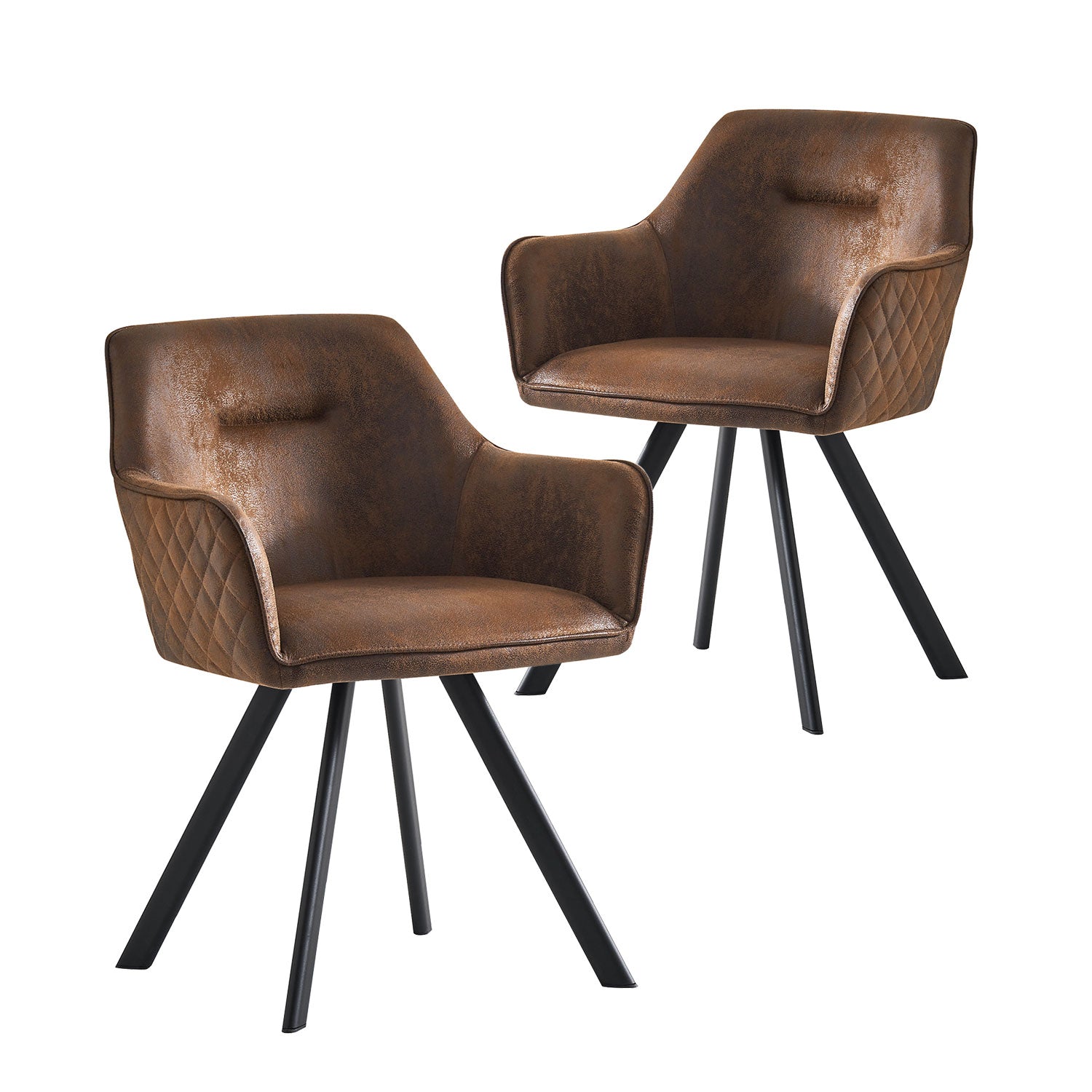 B-Ware Esszimmerstuhl CYRUS, 2er Set, Braun