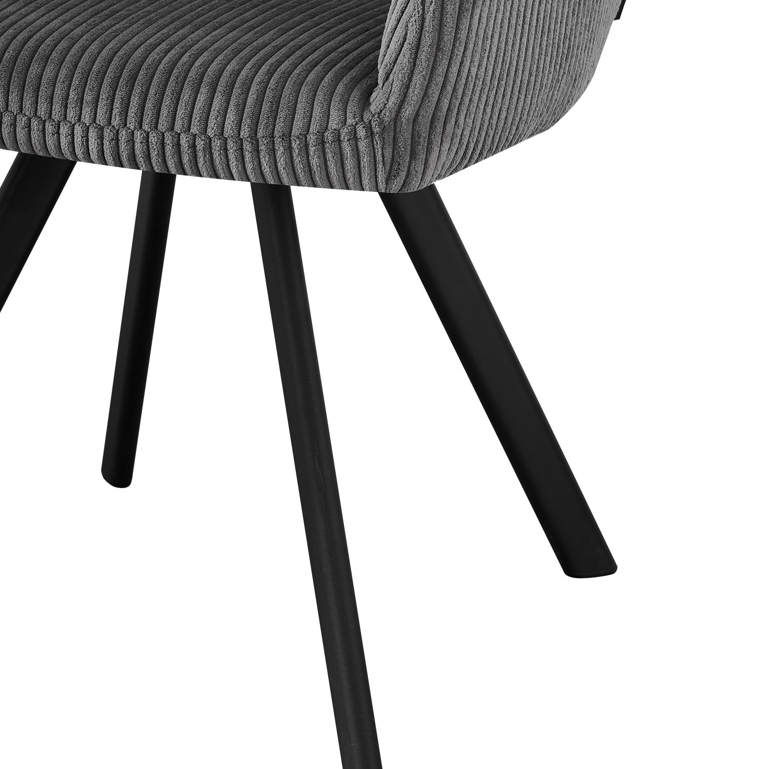 Esszimmerstühle 2er Set CYRUS –  mit Armlehne & Stepppolsterung| B&D home