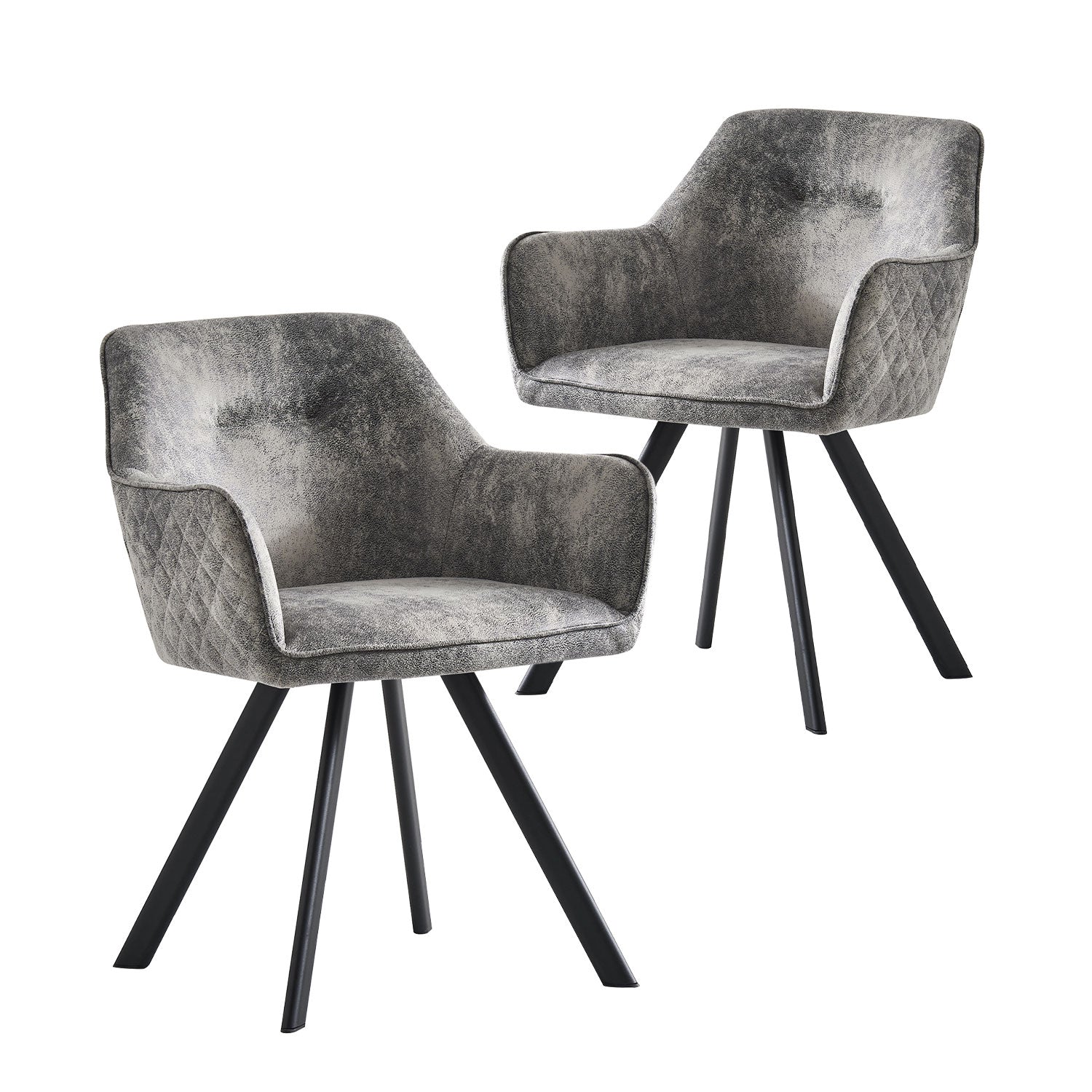 B-Ware Esszimmerstuhl CYRUS, 2er Set, Grau