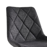 Esszimmerstühle 2er Set TANIA – Polsterstuhl mit Steppung & Holzbeinen